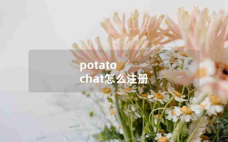 potato chat怎么注册