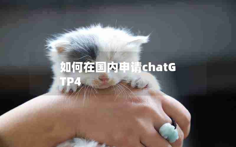 如何在国内申请chatGTP4