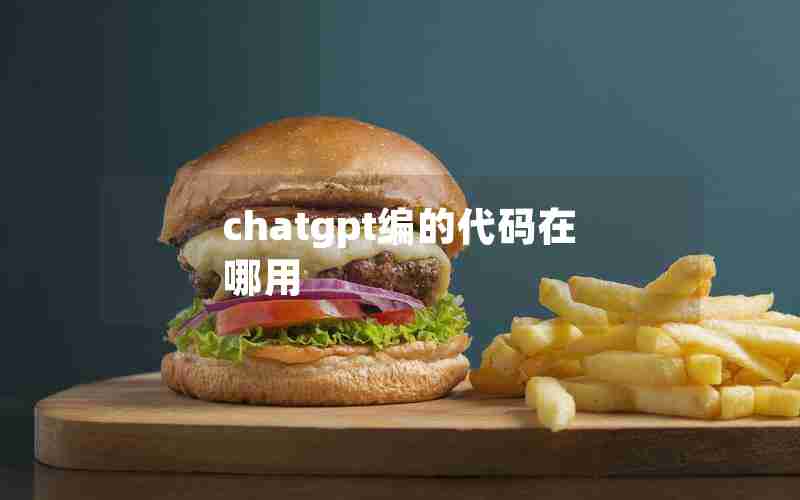 chatgpt编的代码在哪用