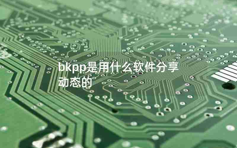 bkpp是用什么软件分享动态的