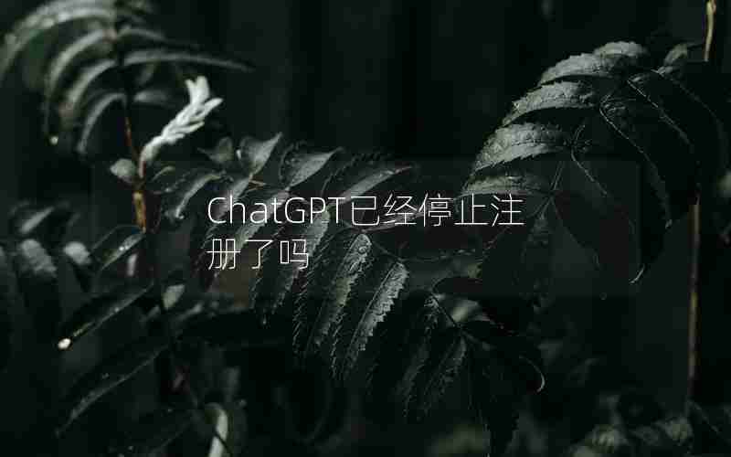 ChatGPT已经停止注册了吗