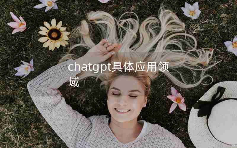 chatgpt具体应用领域