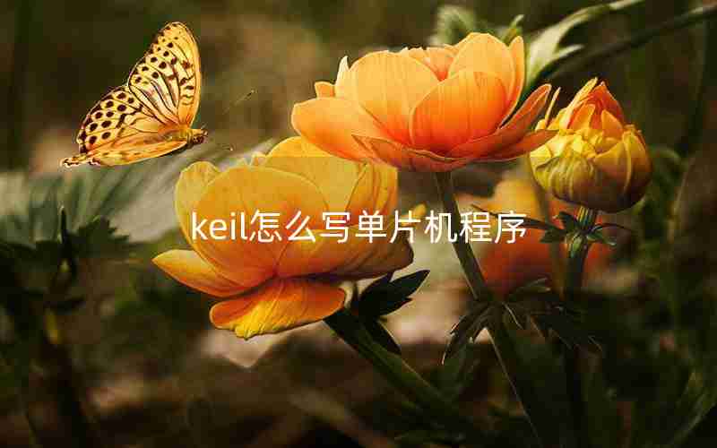 keil怎么写单片机程序