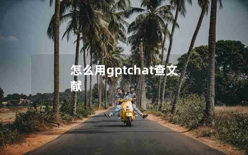 怎么用gptchat查文献