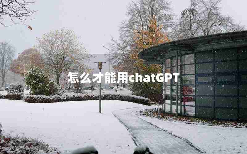 怎么才能用chatGPT