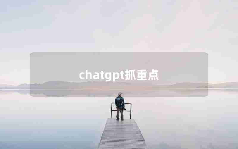 chatgpt抓重点