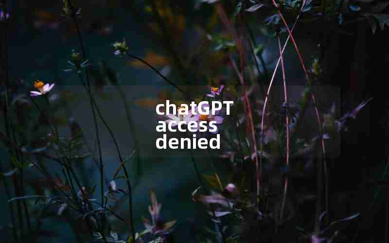 chatGPT access denied