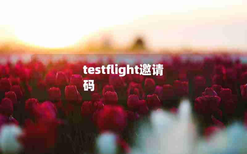 testflight邀请码