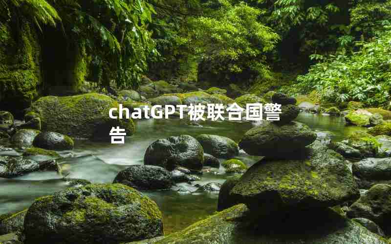 chatGPT被联合国警告