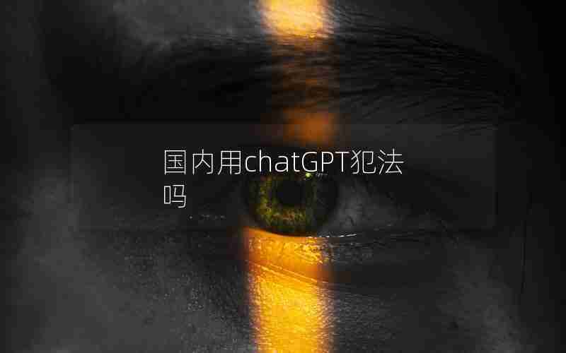 国内用chatGPT犯法吗