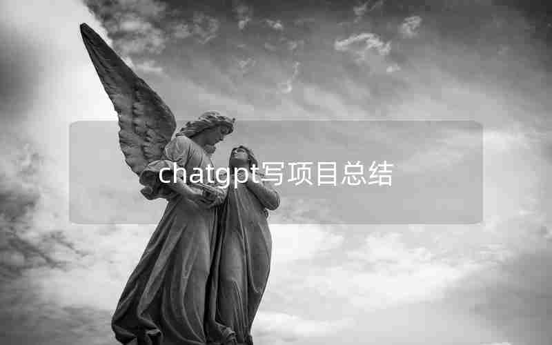 chatgpt写项目总结