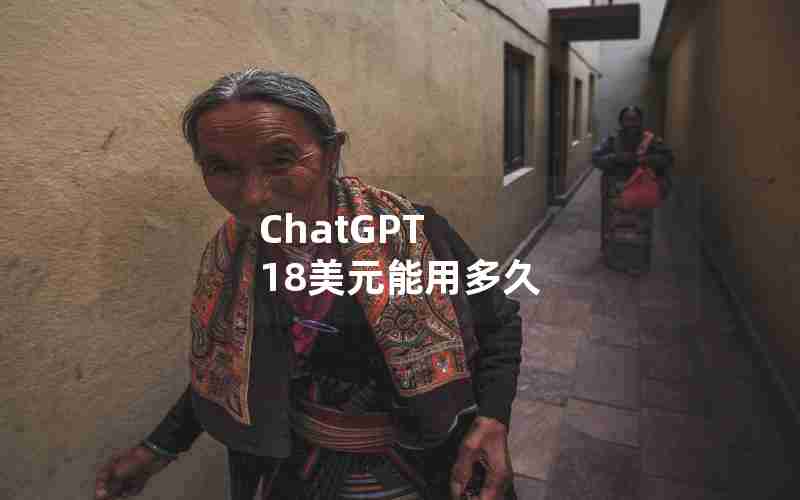 ChatGPT 18美元能用多久