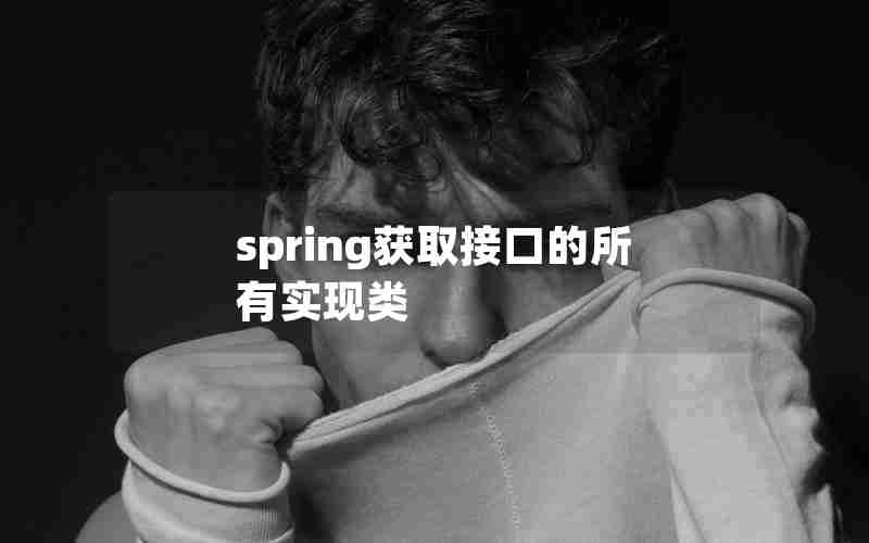 spring获取接口的所有实现类