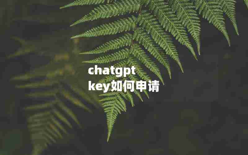 chatgpt key如何申请