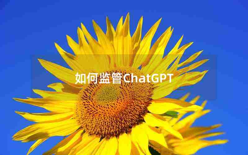 如何监管ChatGPT