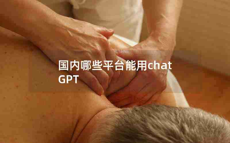 国内哪些平台能用chatGPT