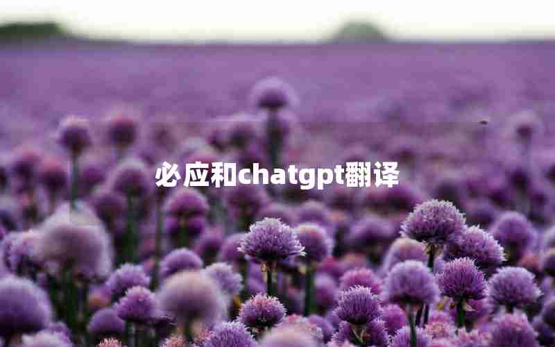 必应和chatgpt翻译