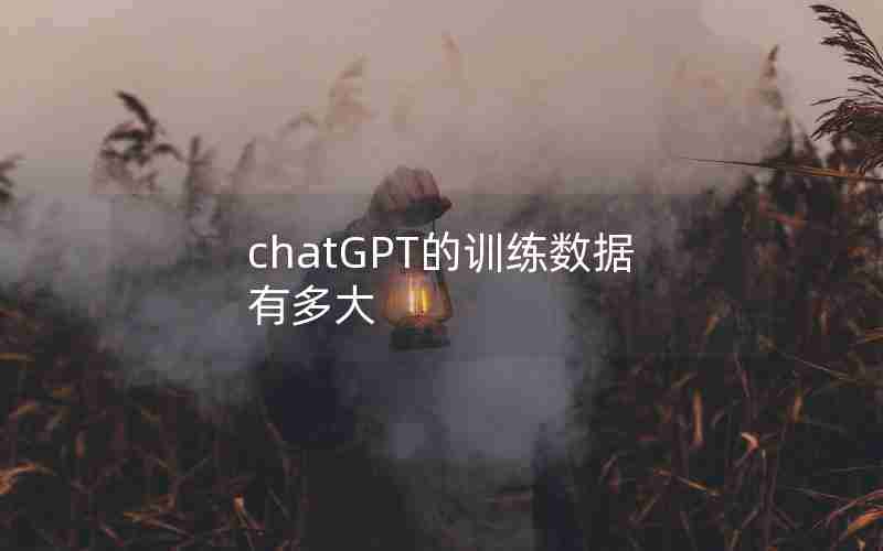 chatGPT的训练数据有多大