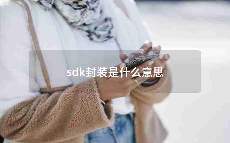 sdk封装是什么意思