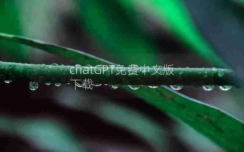 chatGPT免费中文版下载