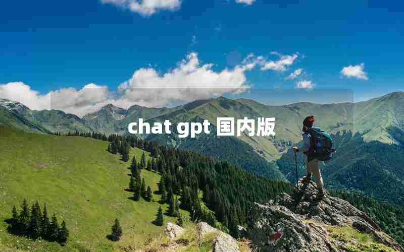 chat gpt 国内版