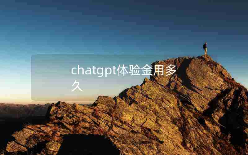 chatgpt体验金用多久