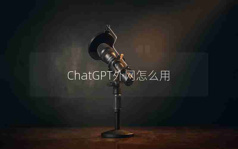 ChatGPT外网怎么用