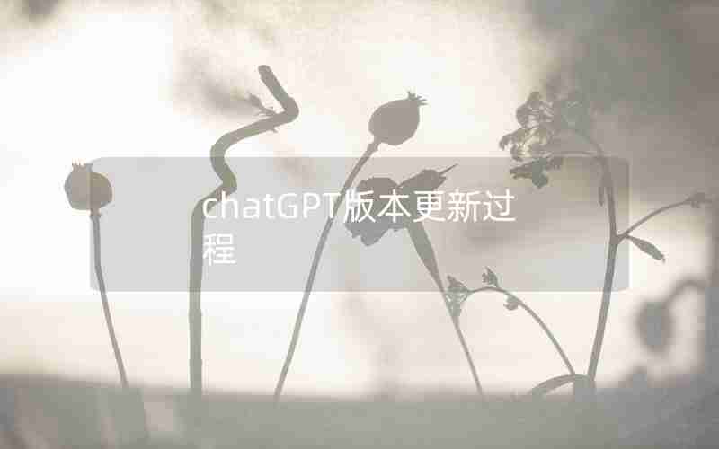 chatGPT版本更新过程