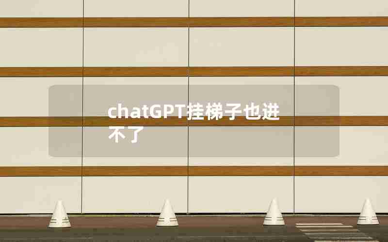 chatGPT挂梯子也进不了