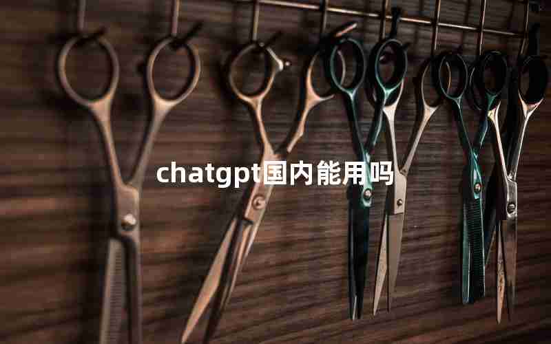 chatgpt国内能用吗