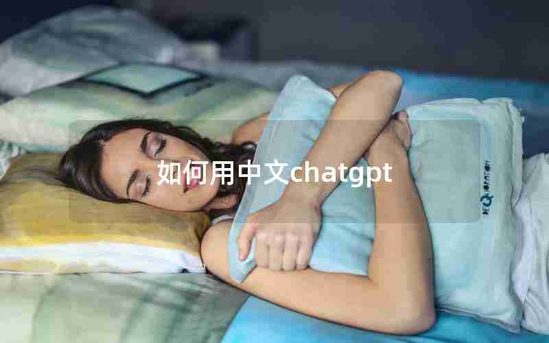 如何用中文chatgpt