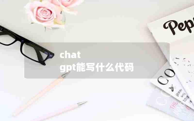 chat gpt能写什么代码