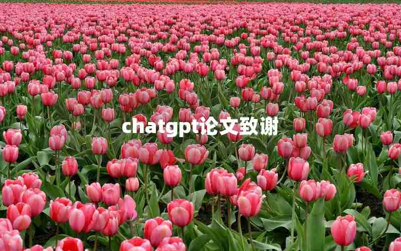 chatgpt论文致谢