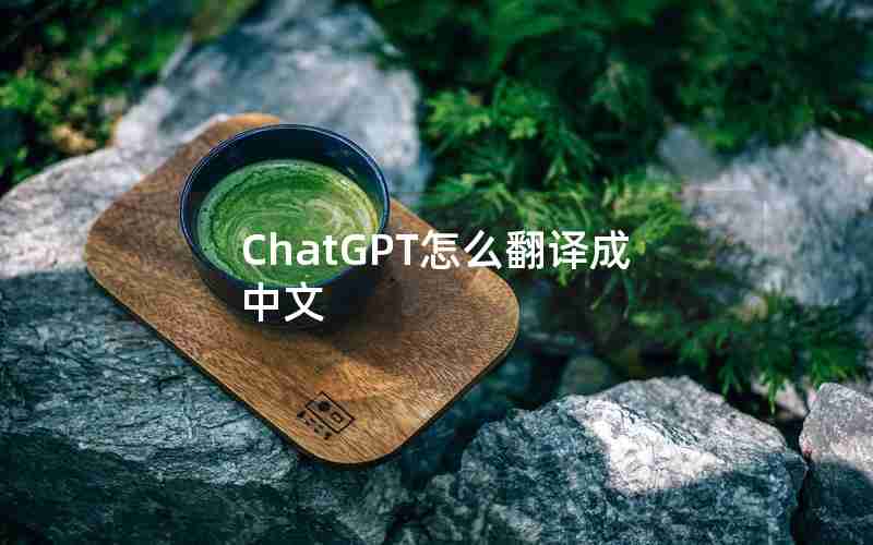 ChatGPT怎么翻译成中文