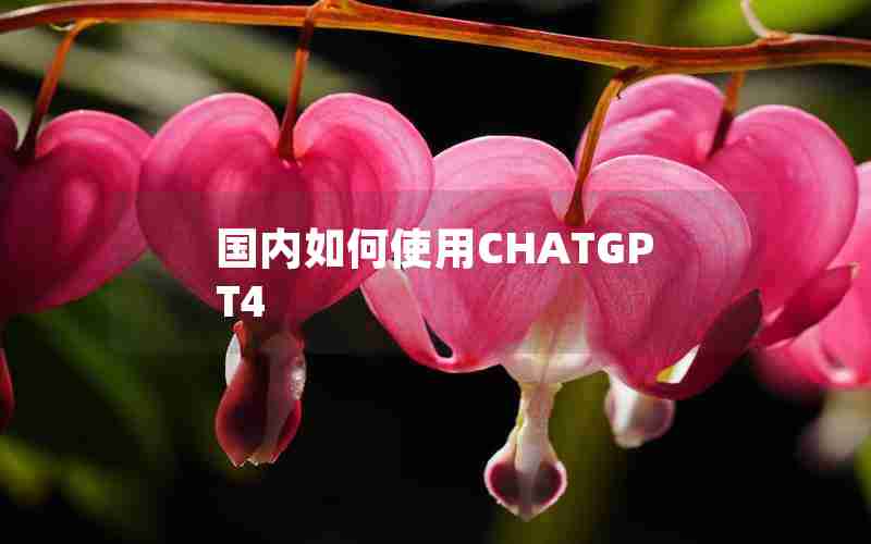 国内如何使用CHATGPT4