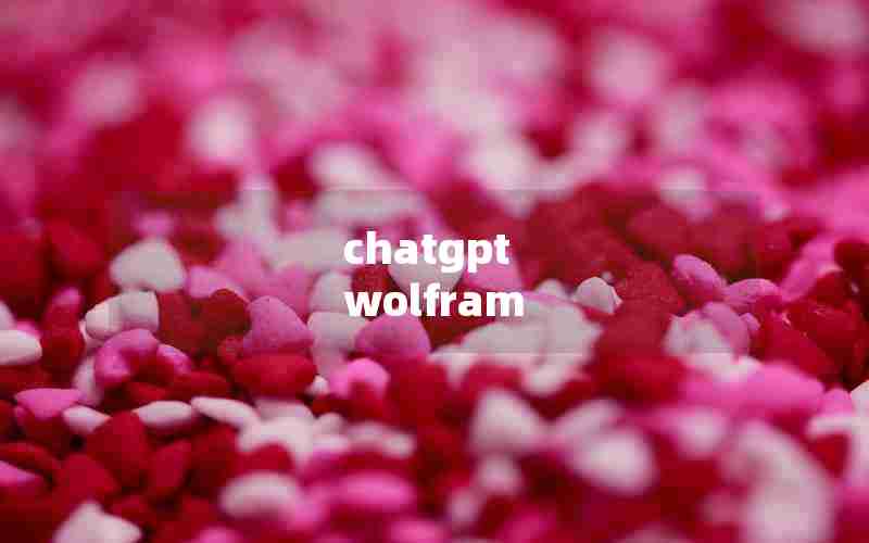 chatgpt wolfram