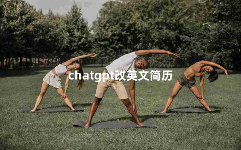 chatgpt改英文简历(中文简历翻译成英文简历的软件)