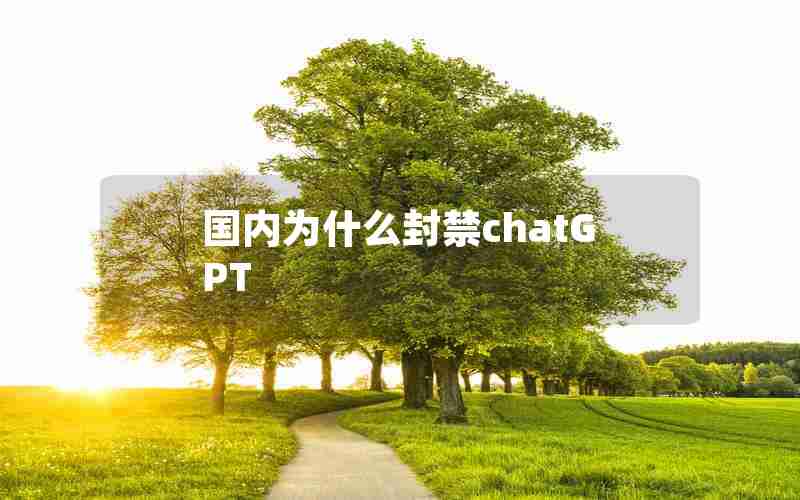 国内为什么封禁chatGPT