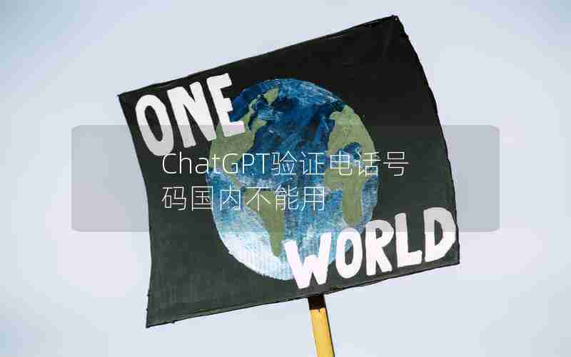 ChatGPT验证电话号码国内不能用