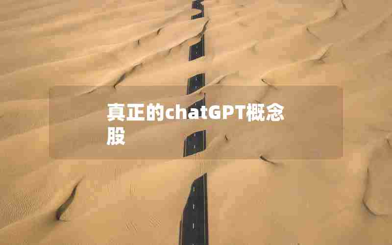 真正的chatGPT概念股