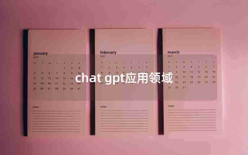 chat gpt应用领域