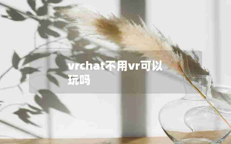 vrchat不用vr可以玩吗