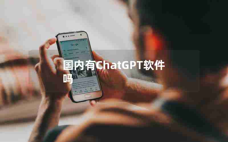 国内有ChatGPT软件吗