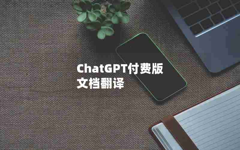 ChatGPT付费版 文档翻译