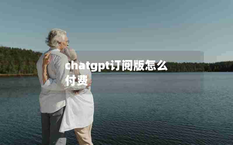 chatgpt订阅版怎么付费