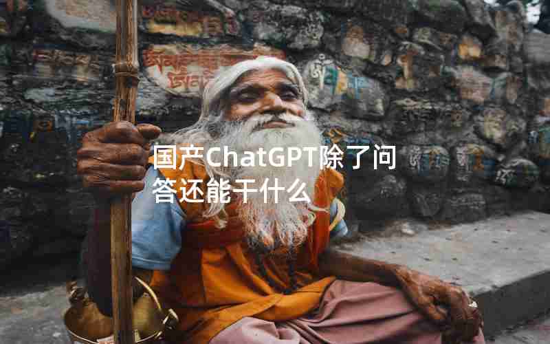 国产ChatGPT除了问答还能干什么