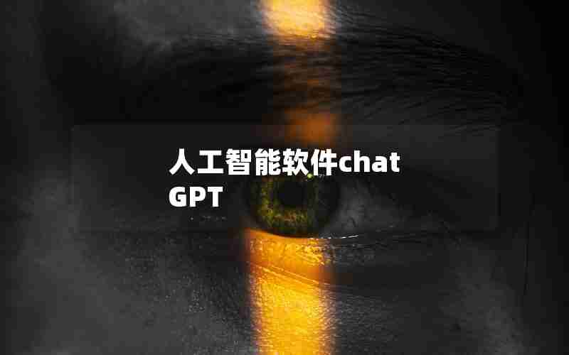 人工智能软件chat GPT