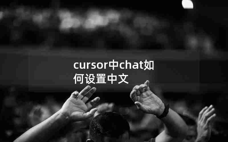 cursor中chat如何设置中文