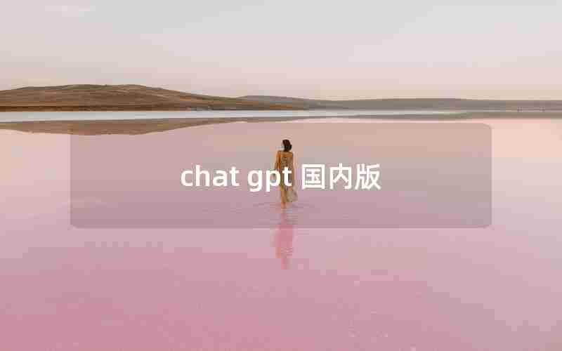 chat gpt 国内版