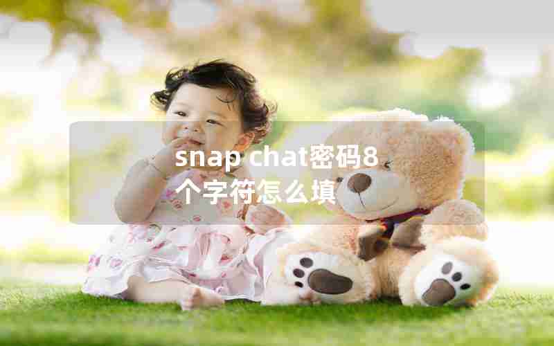 snap chat密码8个字符怎么填